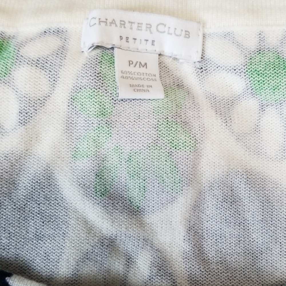 Charter Club Embellished Cardigan Petite - Picture 6 of 8